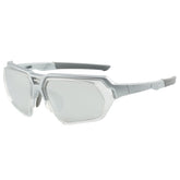 (12 PACK) Wholesale Sports Sunglasses Unique Cycling Outdoor Fashion 2024 - BulkSunglassesWholesale.com - Silver Frame Mirrored